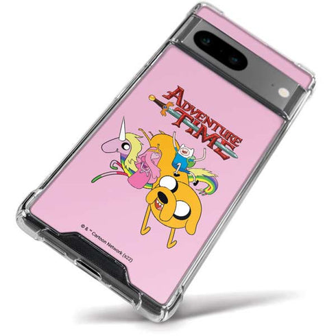 Adult Swim Adventure Time Riding in a Unicorn Google Pixel 8a Clear Case